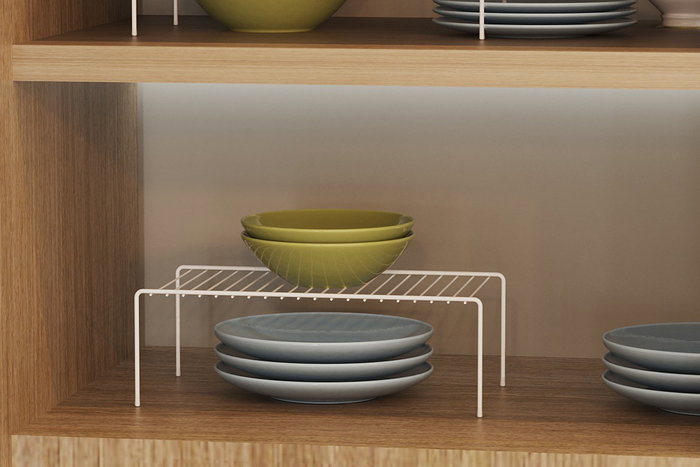 Hermia SM044-W Organizador de Cocina Metálico Blanco 390x210x135mm